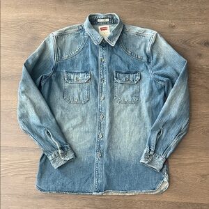 Levi's Faded Blue Western Denim Shirt